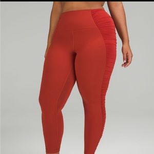 NWT lululemon Align High-Rise Pant 25" Ruched Cayenne Size 2